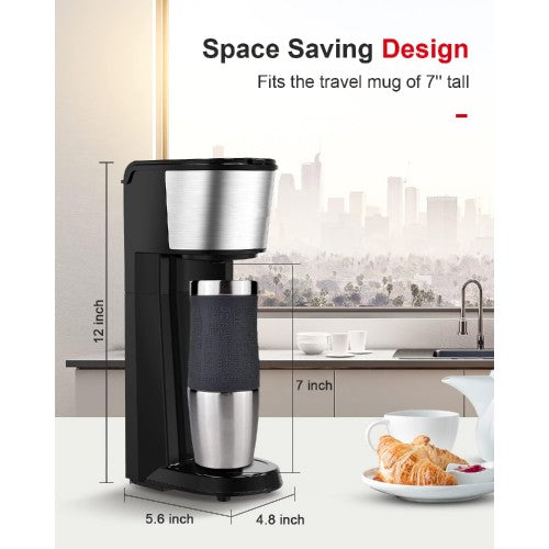 108 PCS BONSEN KITCHEN Single Serve Coffee Maker, 14oz Compact Coffee Machine with Auto Shut-Off, Reusable Filter for Ground Coffee, Home, Kitchen, Travel (Pallet) 108 PCS BONSEN KITCHEN Single Serve Coffee Maker, 14oz Compact Coffee Machine with Auto Shut-Off, Reusable Filter for Ground Coffee, Home, Kitchen, Travel (Pallet)